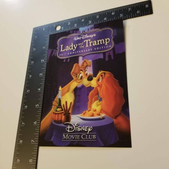 Disney Lady and the Tramp 50th Anniversary Lenticular Card Holgraphic Art Dogs - Picture 2 of 9